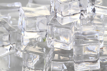 Image showing ice cubes background