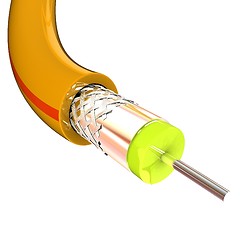 Image showing Cables for high tech connect. 3d illustration