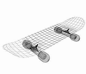 Image showing Skateboard. 3d illustration