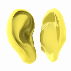 Image showing Ear model. 3d illustration