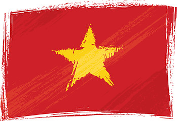 Image showing Grunge Vietnam flag