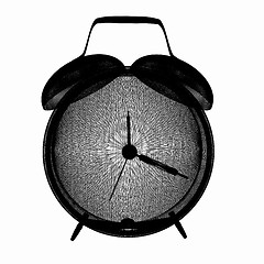 Image showing old style alarm clock. 3d illustration