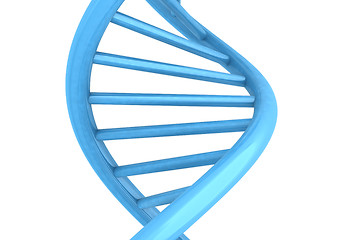 Image showing DNA structure model on white. 3D illustration