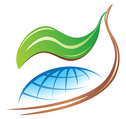 Image showing Save earth logo