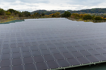 Image showing Solar panel plant