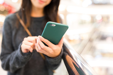 Image showing Woman using mobile phone