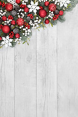 Image showing Christmas Bauble Background