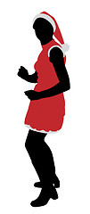 Image showing Santa girl dancing
