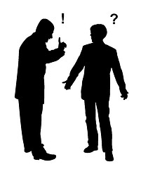 Image showing Two businessmen arguing
