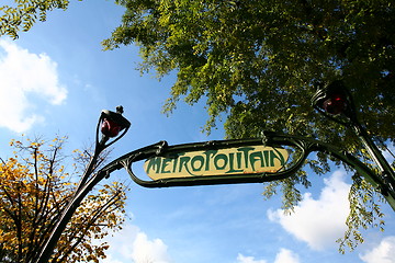 Image showing Metro in Paris