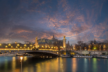 Image showing Bridge of the Alexandre III, Paris