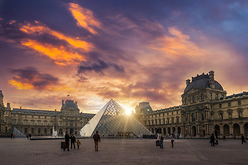 Image showing Louvre museum Paris France