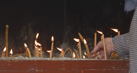 Image showing Burning candles