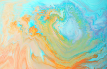 Image showing Colors created by oil and paint