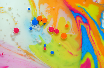 Image showing Colors created by oil and paint