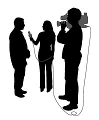 Image showing Interview with cameraman