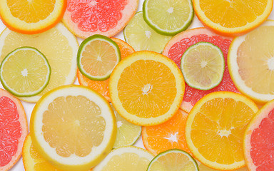 Image showing Background with citrus fruit 