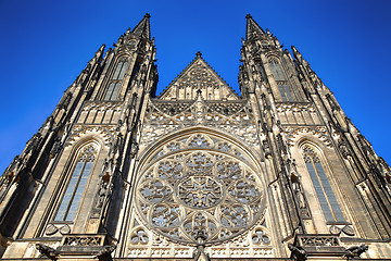 Image showing St. Vitus Cathedral in Prague Castle in Prague, Czech Republic