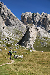 Image showing Giant rocks in Val di Gardena, Dolomites