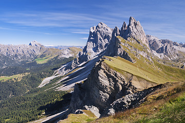 Image showing Seceda mountain in the Dolomites