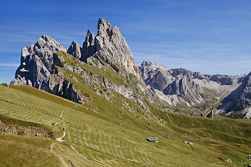 Image showing Seceda mountain in the Dolomites