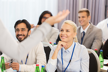 Image showing group of people at business conference or lecture