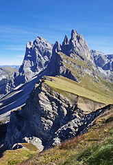 Image showing Seceda mountain in the Dolomites