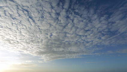 Image showing High cloud with light coming from the left of image