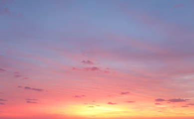 Image showing Morning sunrise skies