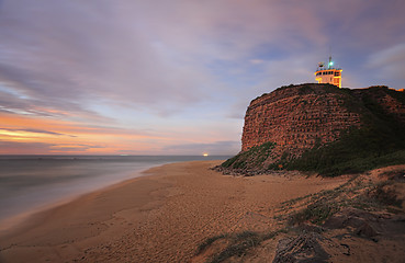 Image showing Nobbys Head  Lighthouse Newcastle