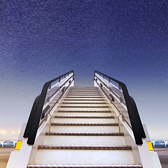 Image showing white ramp in airport
