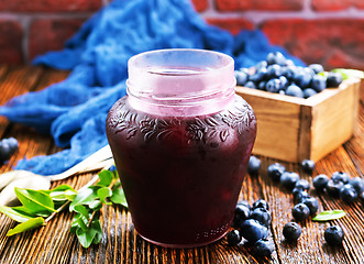 Image showing blueberry jam