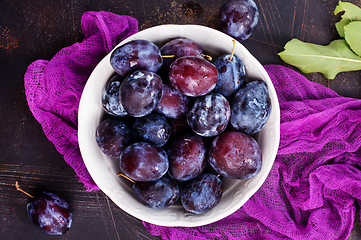 Image showing fresh plums