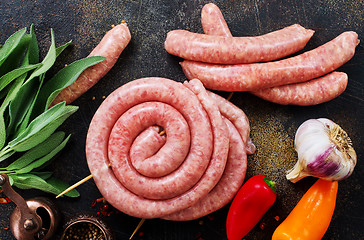 Image showing sausages