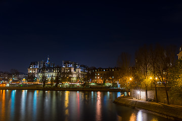 Image showing view of Hotel de Ville (City Hall) in Paris