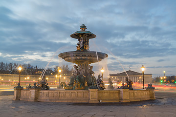 Image showing Fountain at Place de la Concord in Paris 