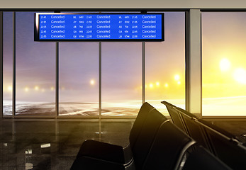 Image showing waiting room at the airport