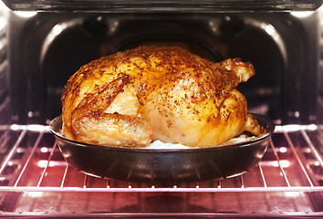 Image showing turkey roasts in oven