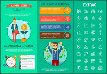 Image showing Business success infographic template and elements