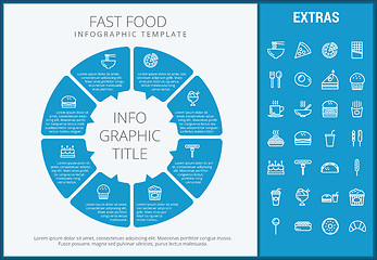 Image showing Fast food infographic template and elements.