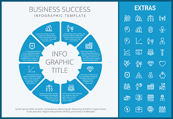 Image showing Business success infographic template and elements