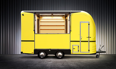 Image showing yelow food truck