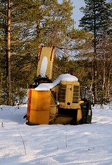 Image showing Abandoned snow mover