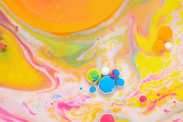 Image showing Colors created by oil and paint