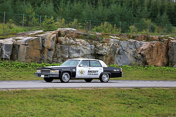 Image showing Cadillac Police Car on Patrol