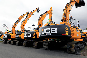 Image showing JCB Tracked Excavators on Display