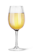 Image showing Glass of white wine