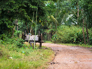 Image showing Village road in Myanmar