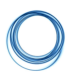 Image showing blue circular lines
