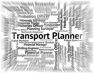 Image showing Transport Planner Shows Word Ship And Words